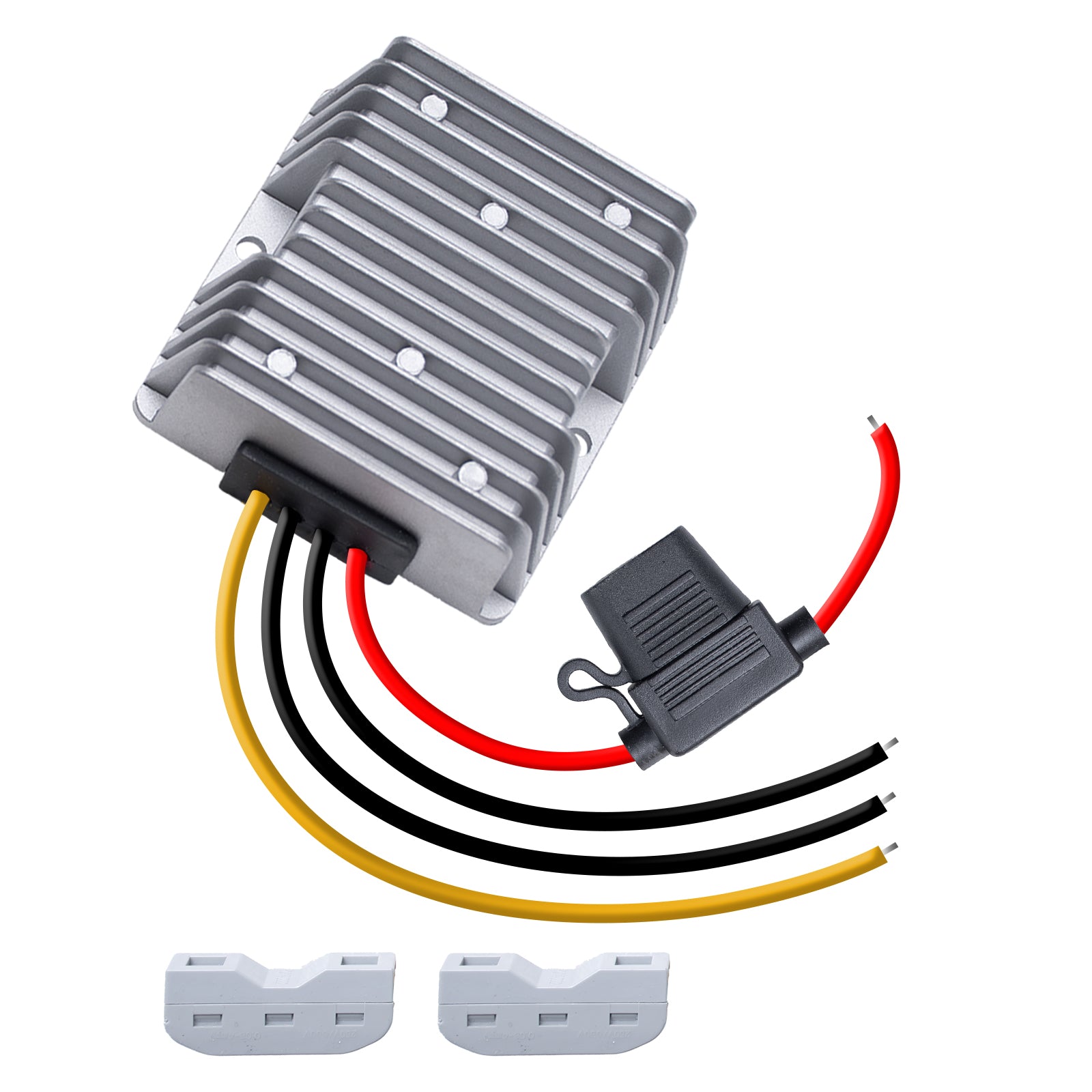 48V/36V to 12V Step Down Converter, Power Supply Module for Golf Carts, Waterproof Transformer with Fuse