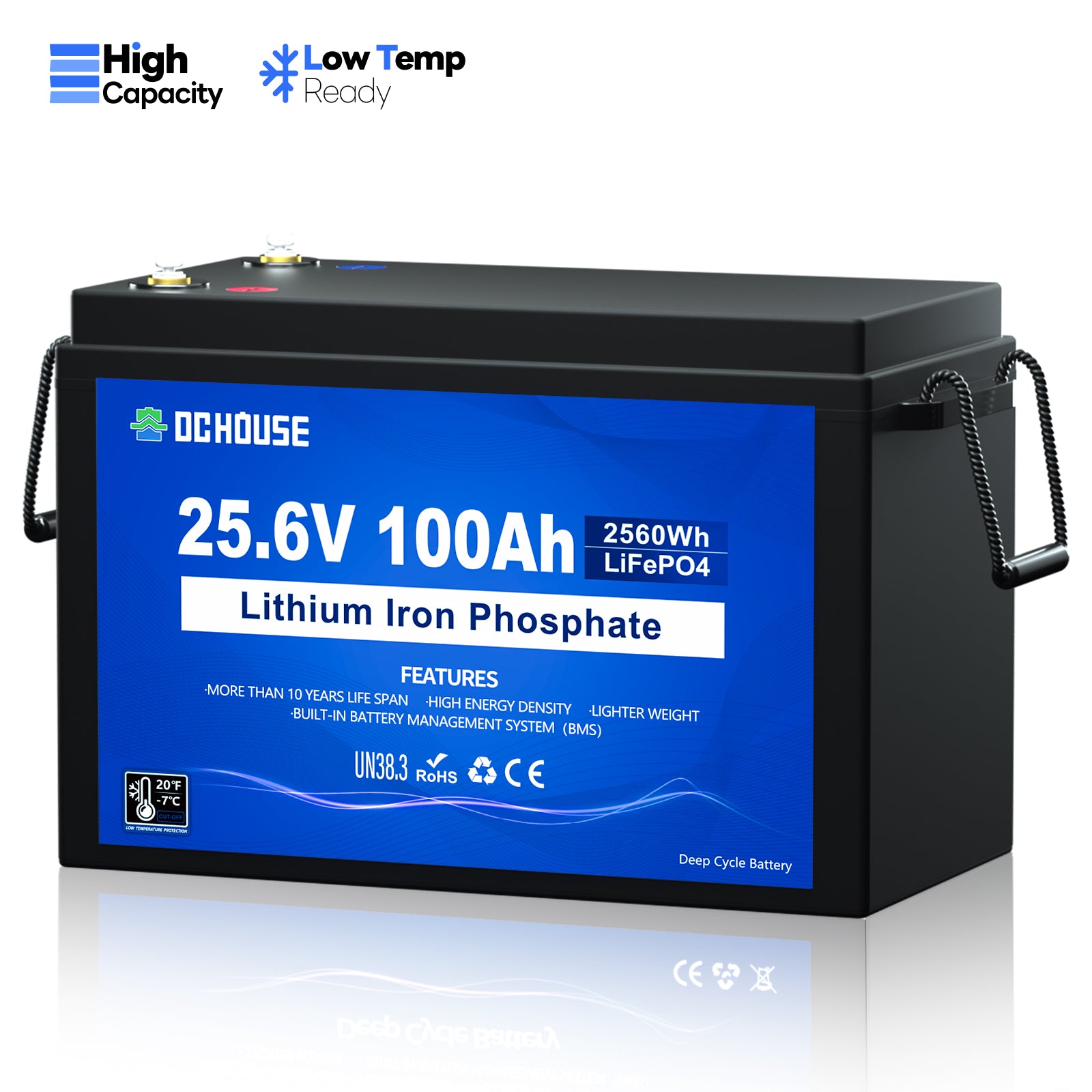 24V 100Ah Deep Cycle LiFePO4 Lithium Battery