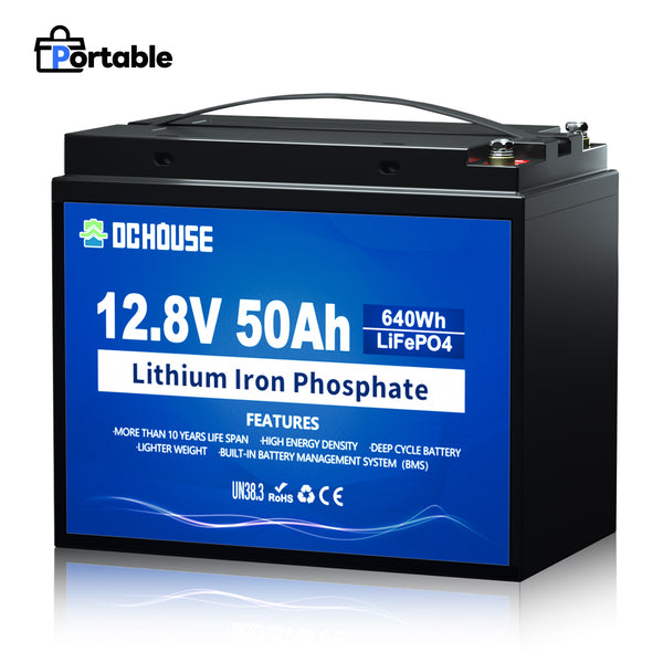 12V 50Ah Deep Cycle LiFePO4 Lithium Battery | DC HOUSE