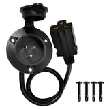 DC HOUSE 15A AC Port Plug, 125V Shore Power Inlet for Golf Cart, RVs, Boat