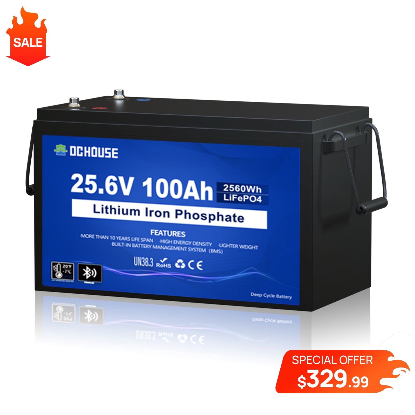 24V 100Ah Deep Cycle Bluetooth
