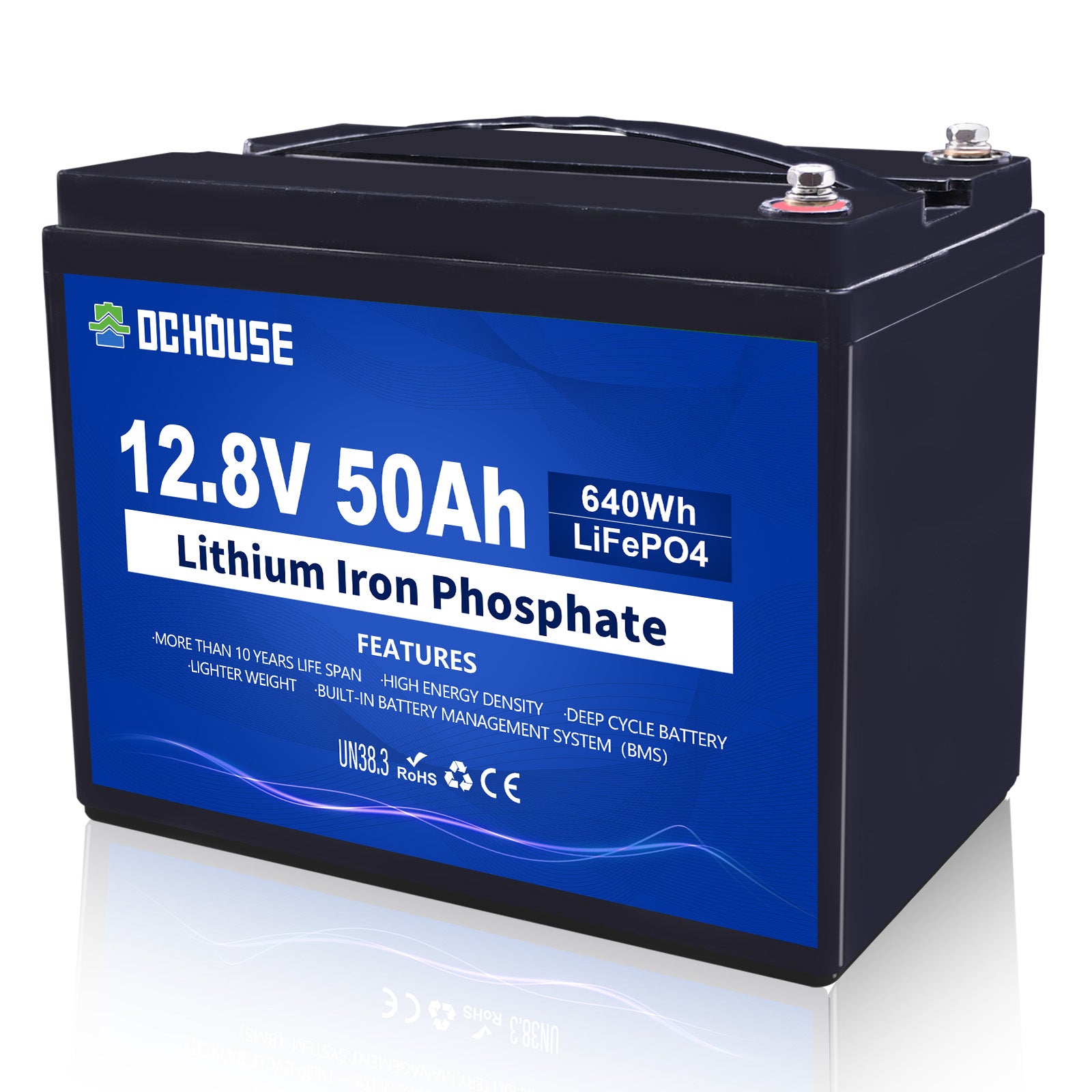 12V 50Ah Deep Cycle LiFePO4 Lithium Battery