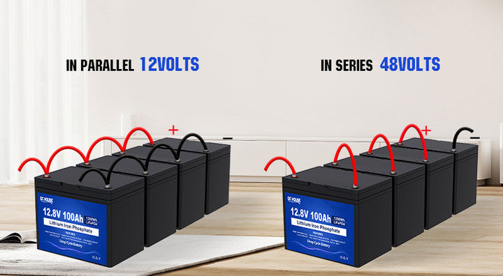 12v100ah lithium battery series parallel