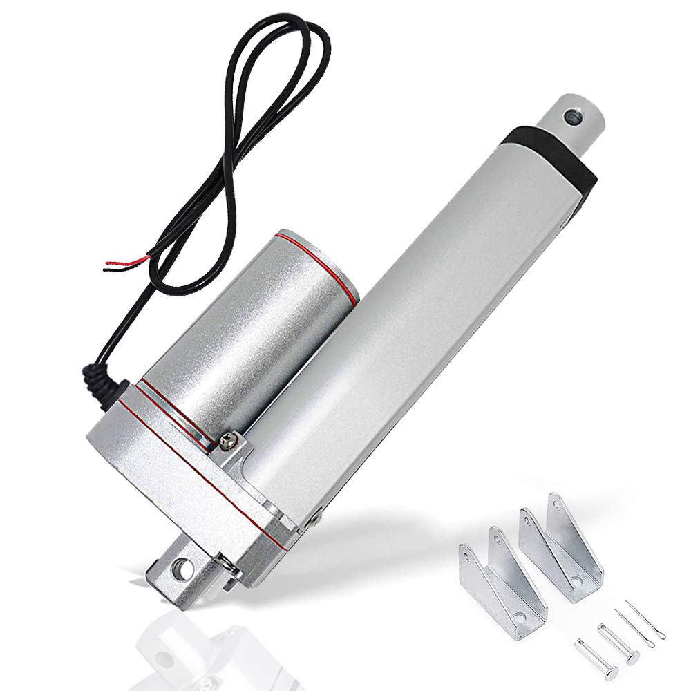 12V DC 50mm-450mm Stroke Linear Actuator Maximum Lift with Mounting Brackets