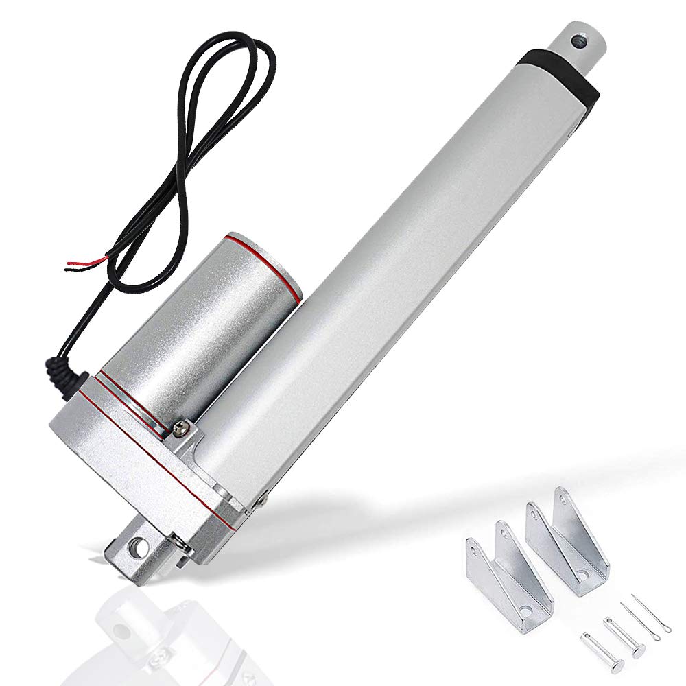 12V DC 50mm-450mm Stroke Linear Actuator Maximum Lift with Mounting Brackets