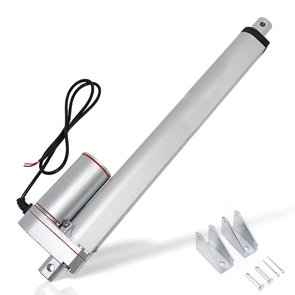 12V DC 50mm-450mm Stroke Linear Actuator Maximum Lift with Mounting Brackets