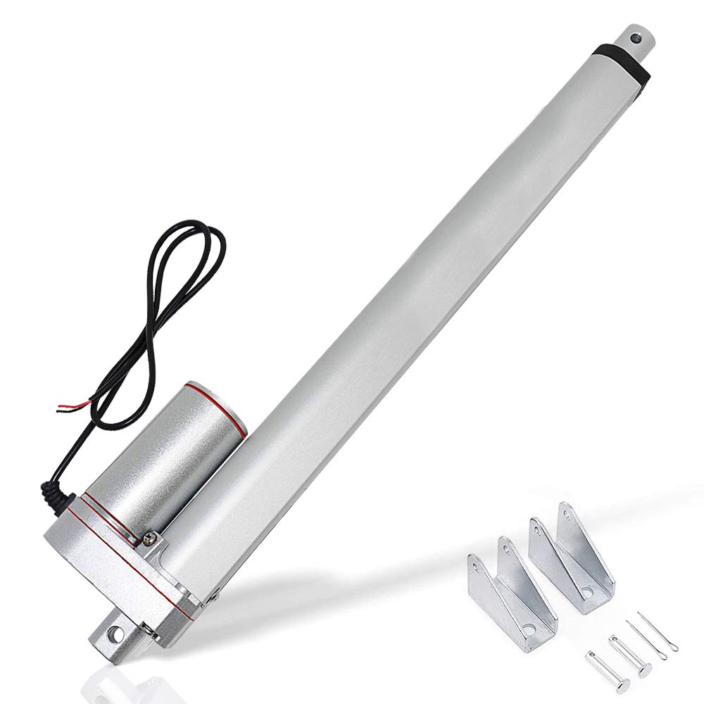 12V DC 50mm-450mm Stroke Linear Actuator Maximum Lift with Mounting Brackets