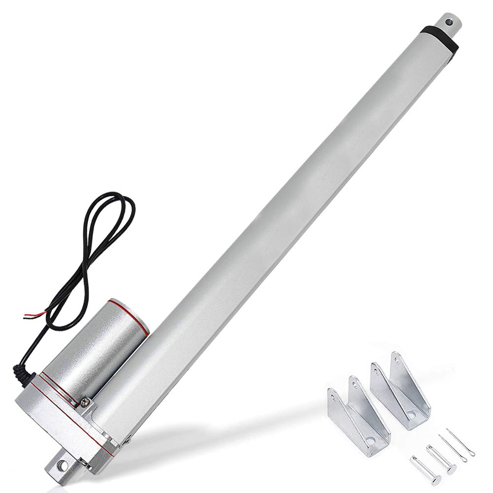 12V DC 50mm-450mm Stroke Linear Actuator Maximum Lift with Mounting Brackets