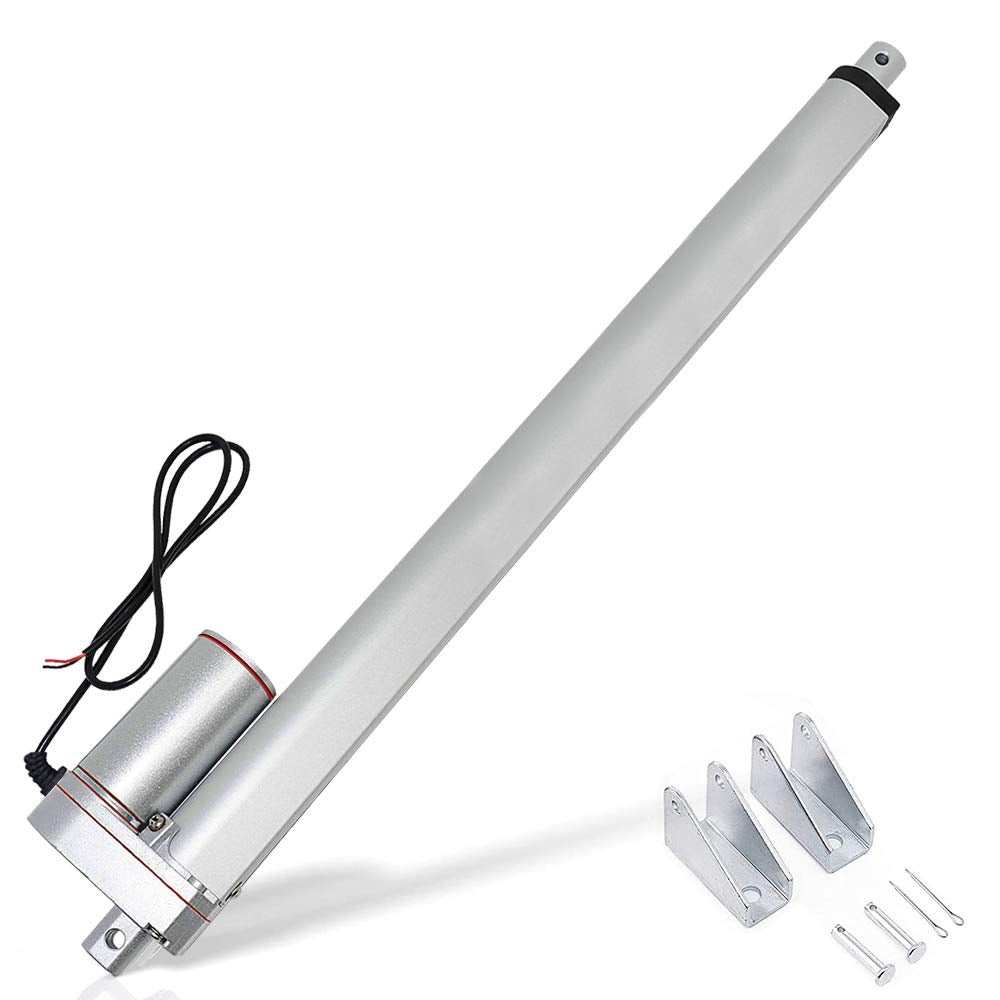 12V DC 50mm-450mm Stroke Linear Actuator Maximum Lift with Mounting Brackets