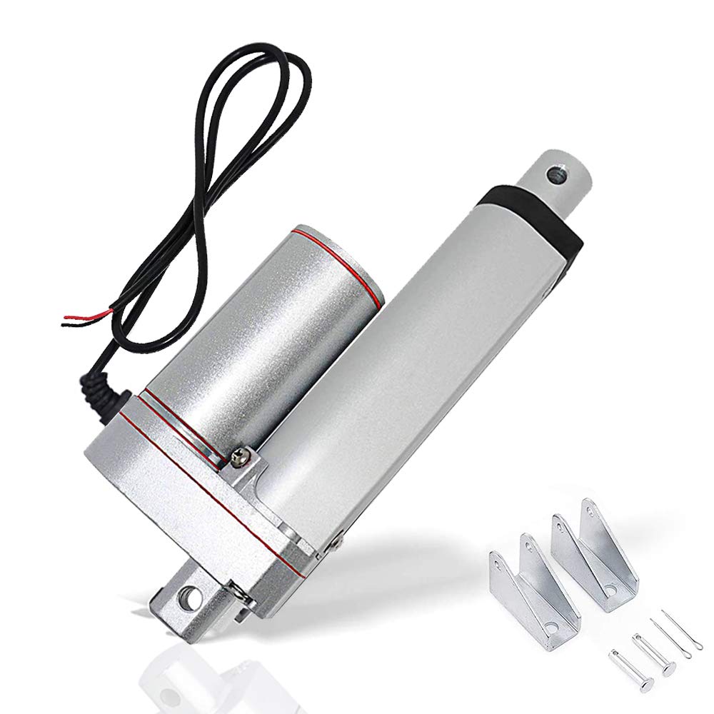 12V DC 50mm-450mm Stroke Linear Actuator Maximum Lift with Mounting Brackets