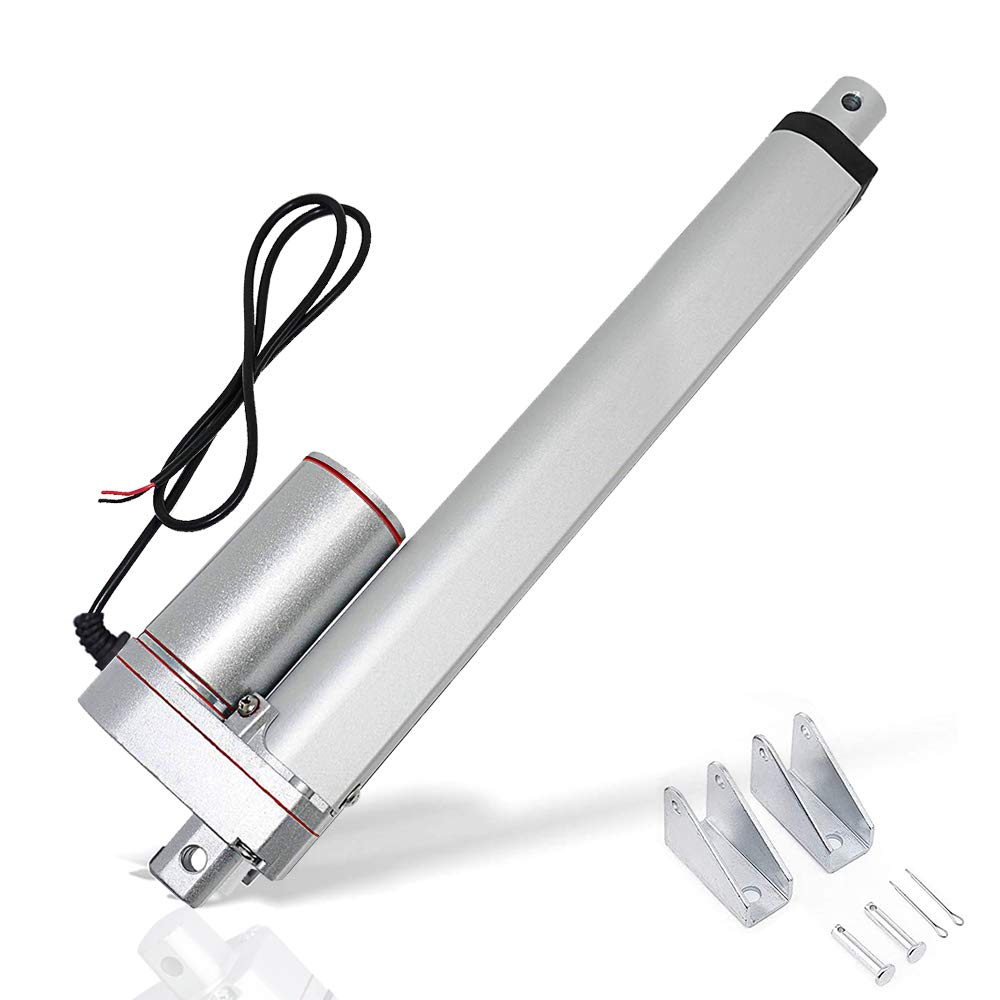 12V DC 50mm-450mm Stroke Linear Actuator Maximum Lift with Mounting Brackets