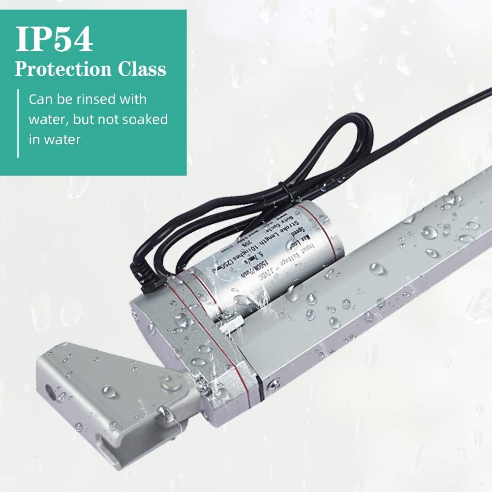 12V DC 50mm-450mm Stroke Linear Actuator Maximum Lift with Mounting Brackets